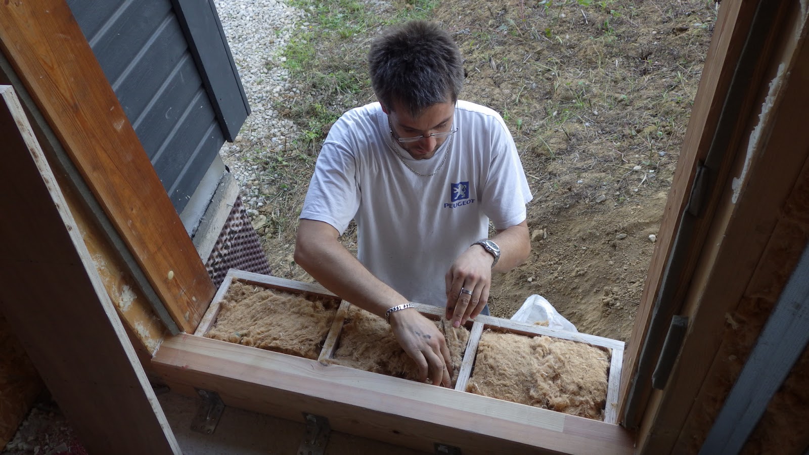 Notre aventure dans la construction Seuil de porte d'entrée