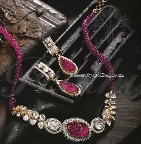 Ruby Beads Sets by Pratibha Jewellery
