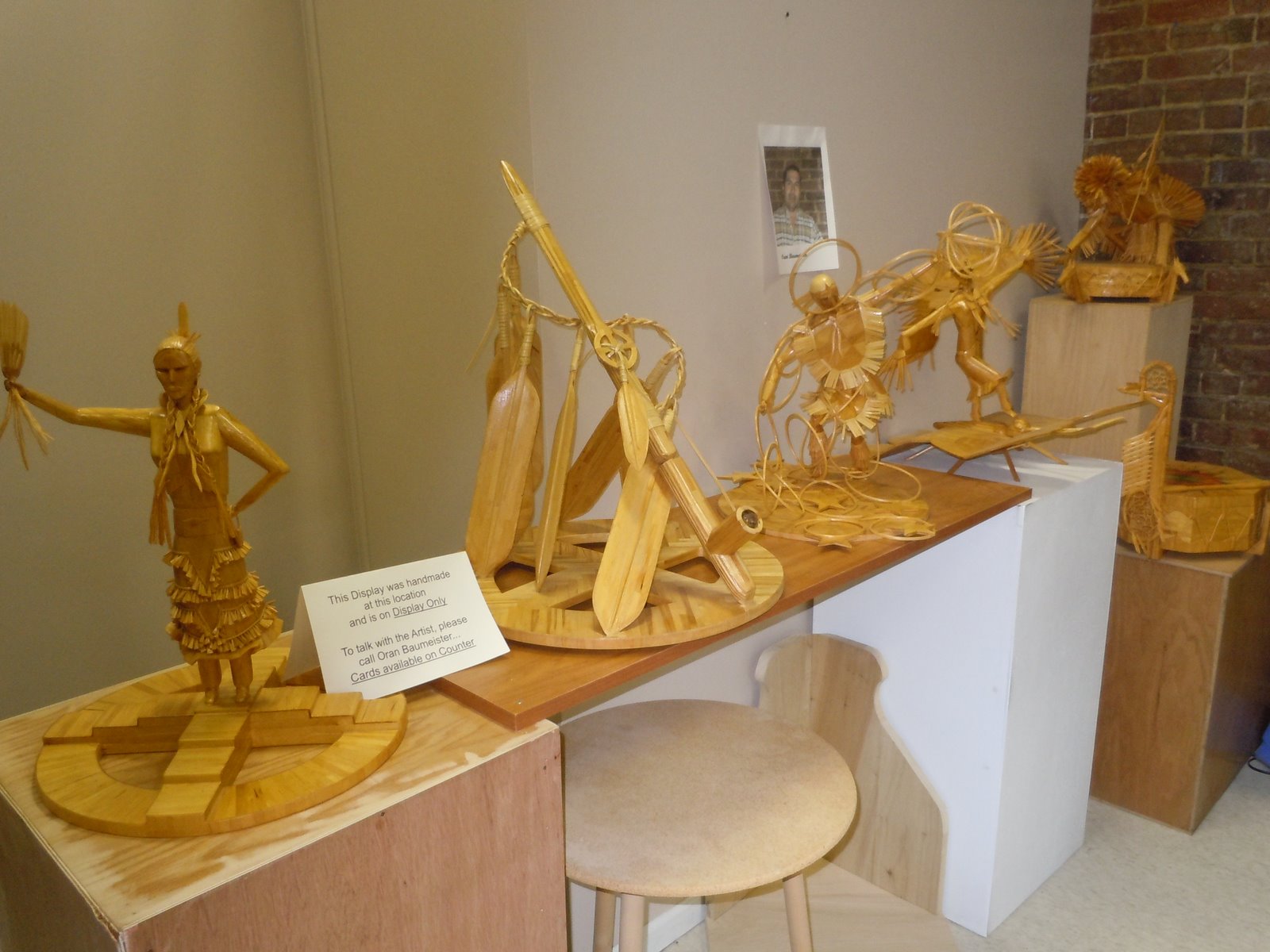 my first blog ice cream stick sculpture