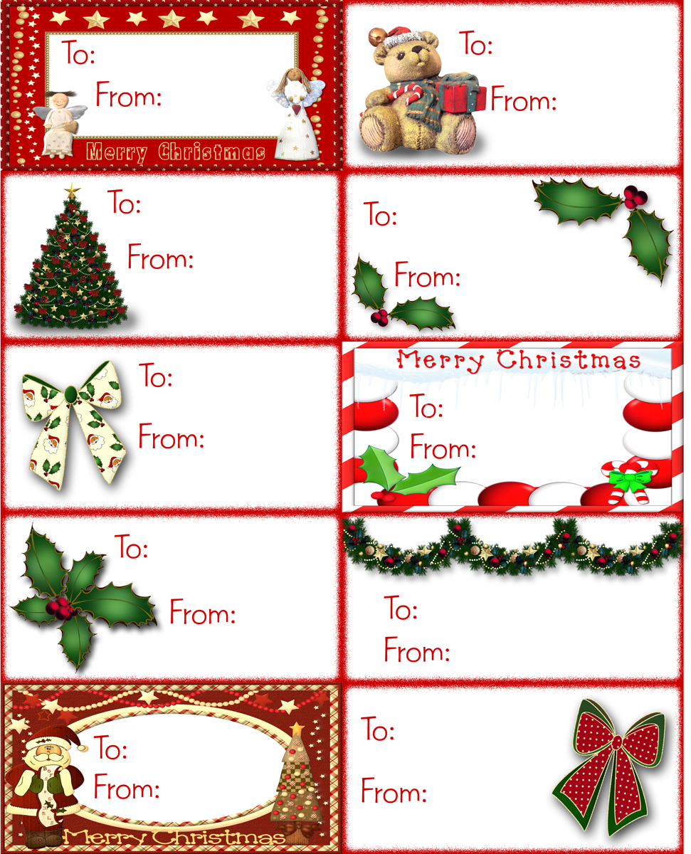 Graxa's Page: Christmas Printable Gift Tags