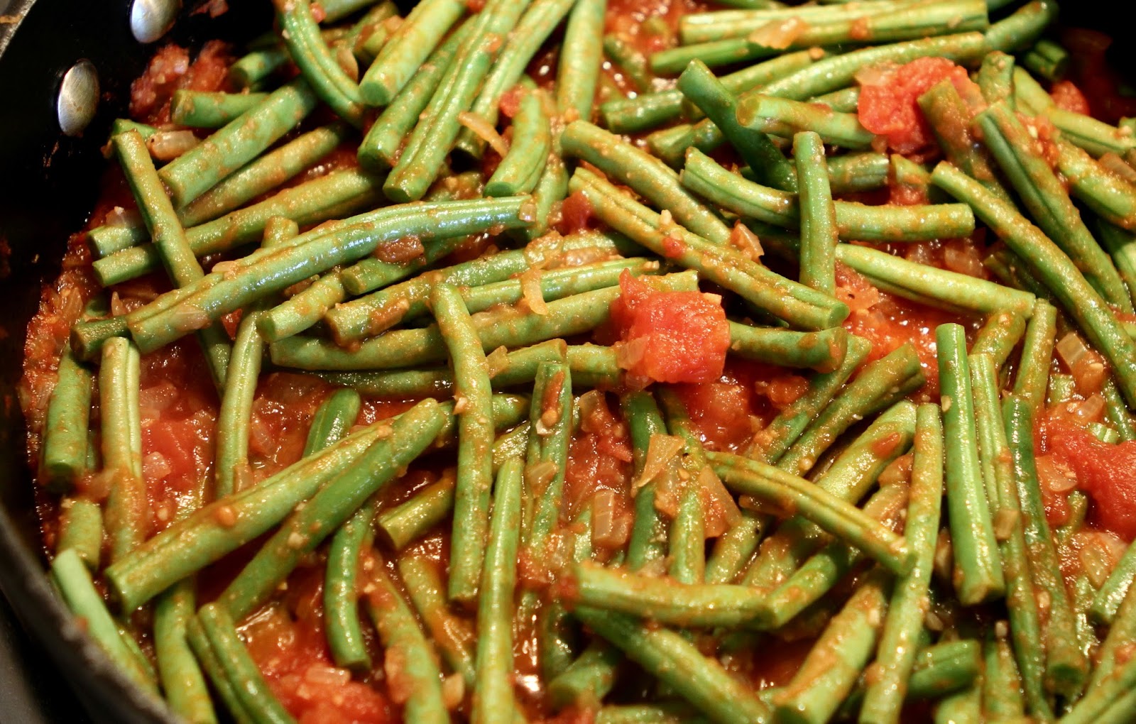 Gluten Free Alchemist Green Beans Cooked in Tomatoes