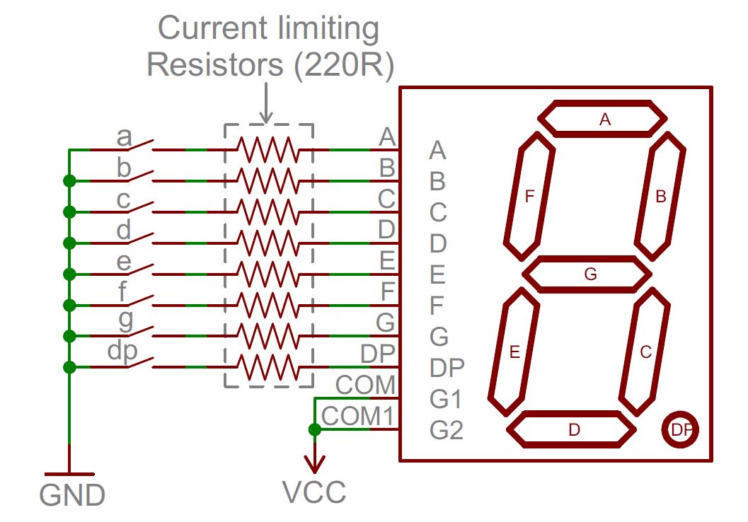 Seven Segment Display Circuit
