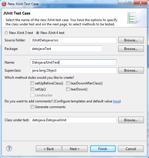 Dato Java: Pruebas unitarias JUnit en Eclipse/JBoss Developer Studio ...