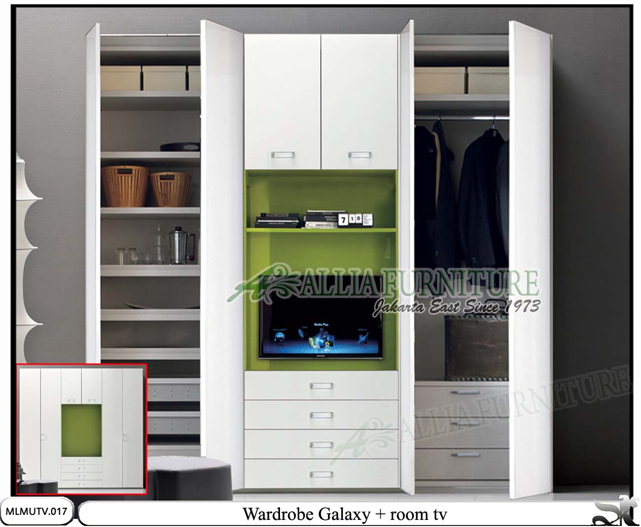 Lemari Model Minimalis Tv Unit Galaxy Allia Furniture