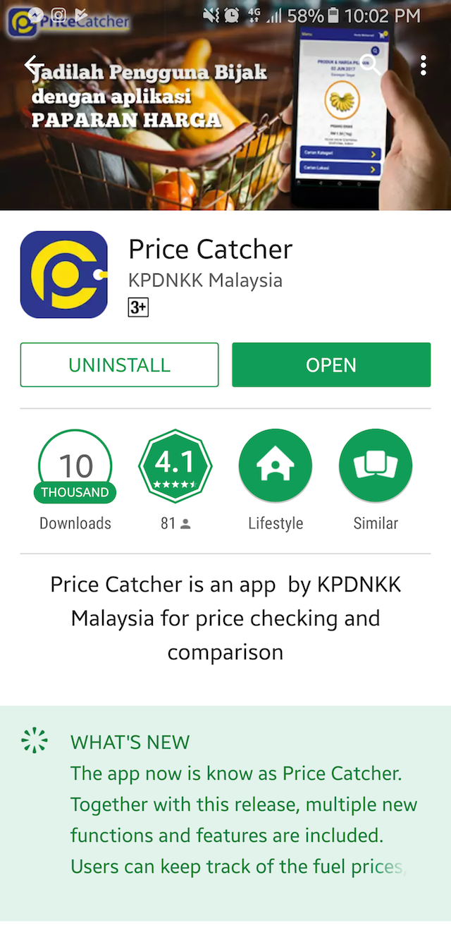 KPDNKK Price Catcher's mobile app, download today!