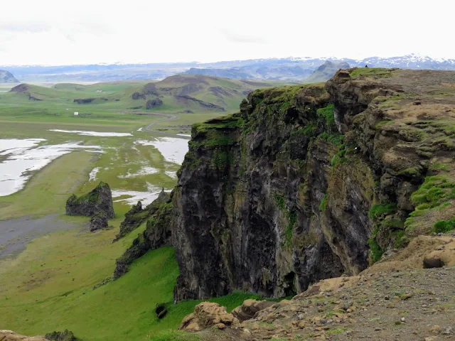 Cliffs on Dyrhólaey Peninsula along Iceland's South Coast