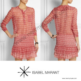 Princess Marie Style ISABEL MARANT Top and Skirt and HERMES Oasis Sandals