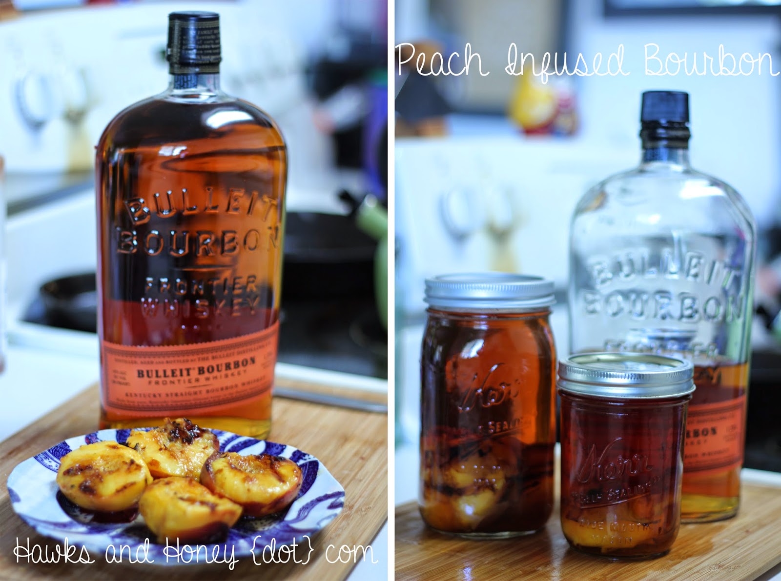 Hawks and honey Peach Infused Bourbon "Recipe"