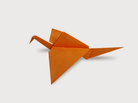 Hướng dẫn cách gấp con cò bay bằng giấy đơn giản - Xếp hình Origami với Video clip - How to make a Stork