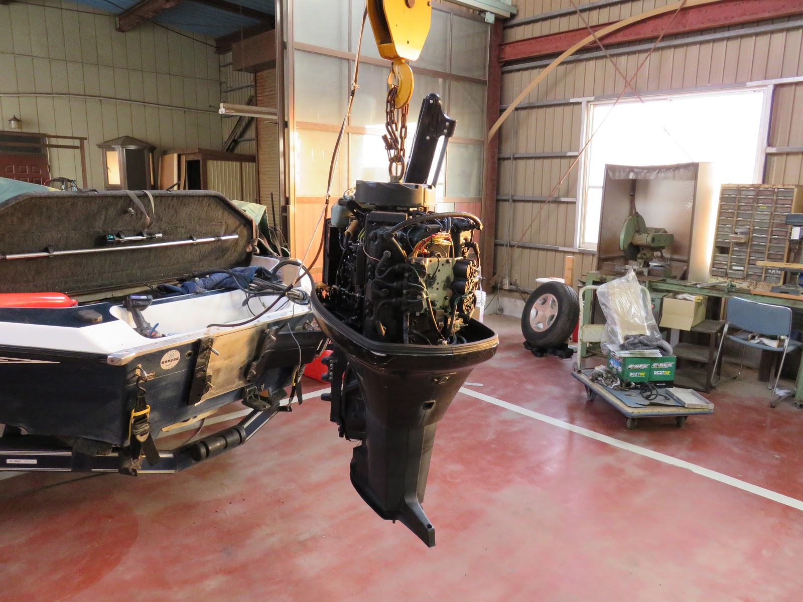 SONIC BOAT エンジンスワップ