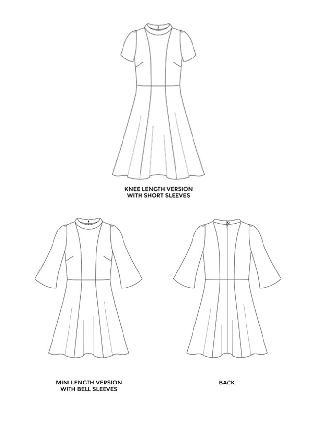 Martha dress sewing pattern - Tilly and the Buttons