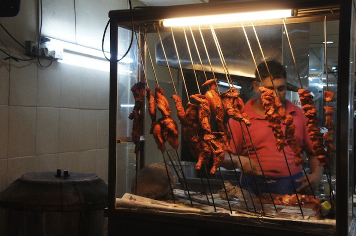 Tandoori Chicken mamak stall in Malaysia