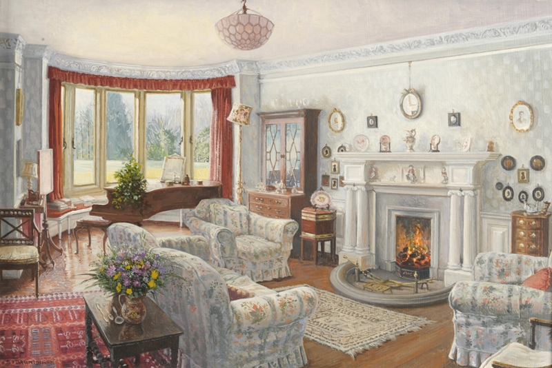 Stephen Darbishire 1940 | British Interiors and Landscape painter Stephen Darbishire 1940 | British Interiors and Landscape painter