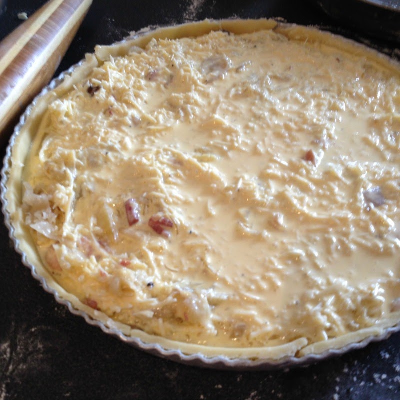 La cuisine & Claudine Quiche à la choucroute et aux pommes