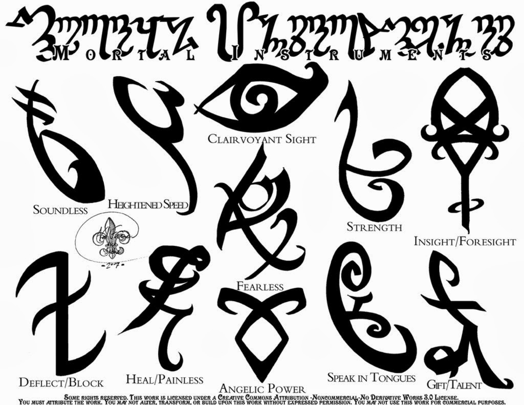 The Mortal Instruments Runes
