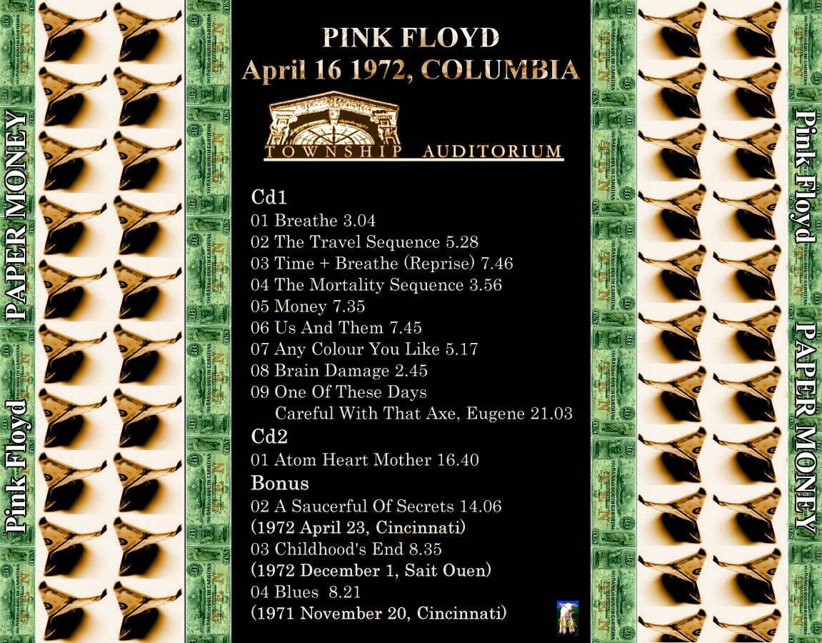 The Witchwood Records REUP Pink Floyd Township Auditorium Columbia