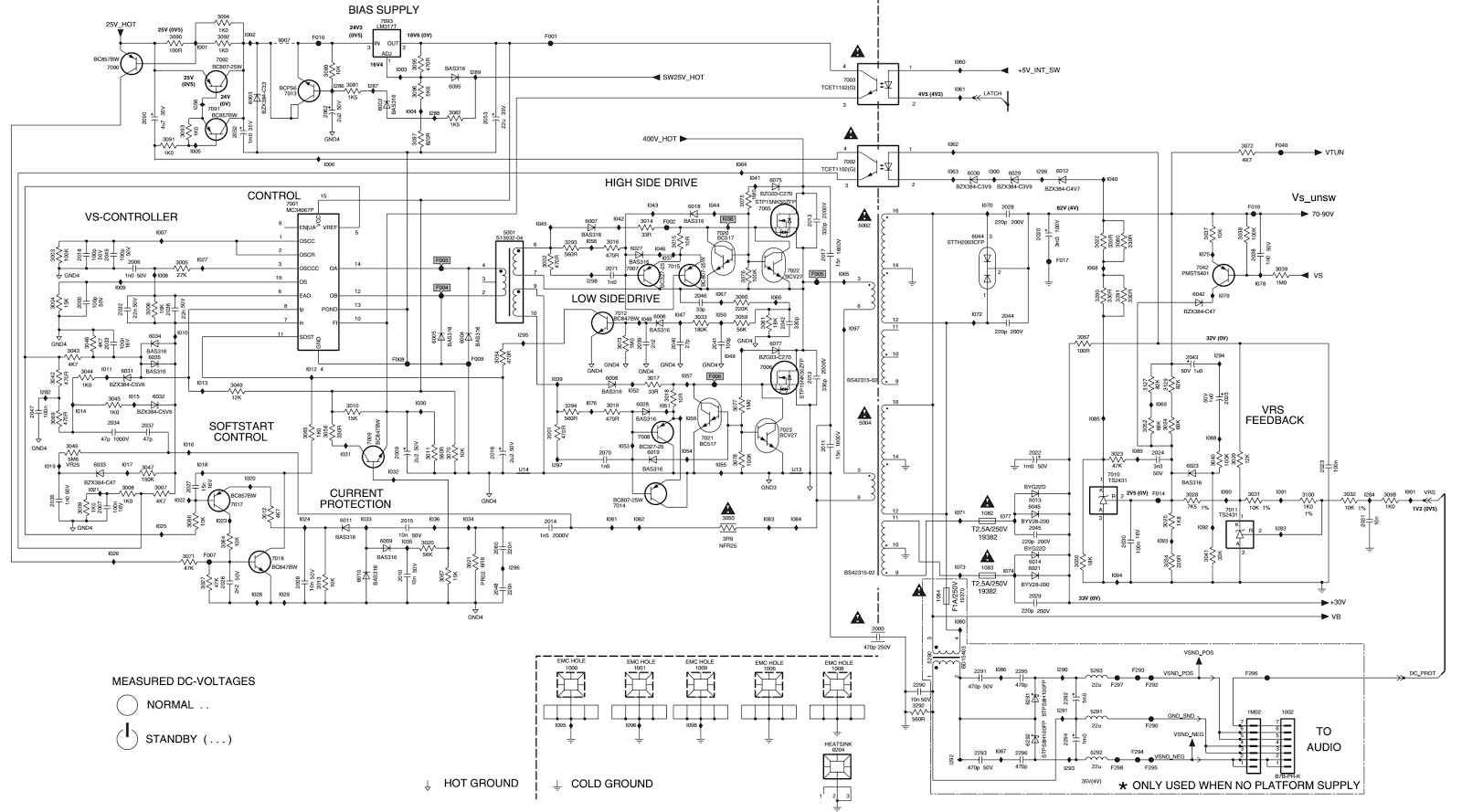 Electro help: Philips 26PF9531-1- LED TV power supply schematic