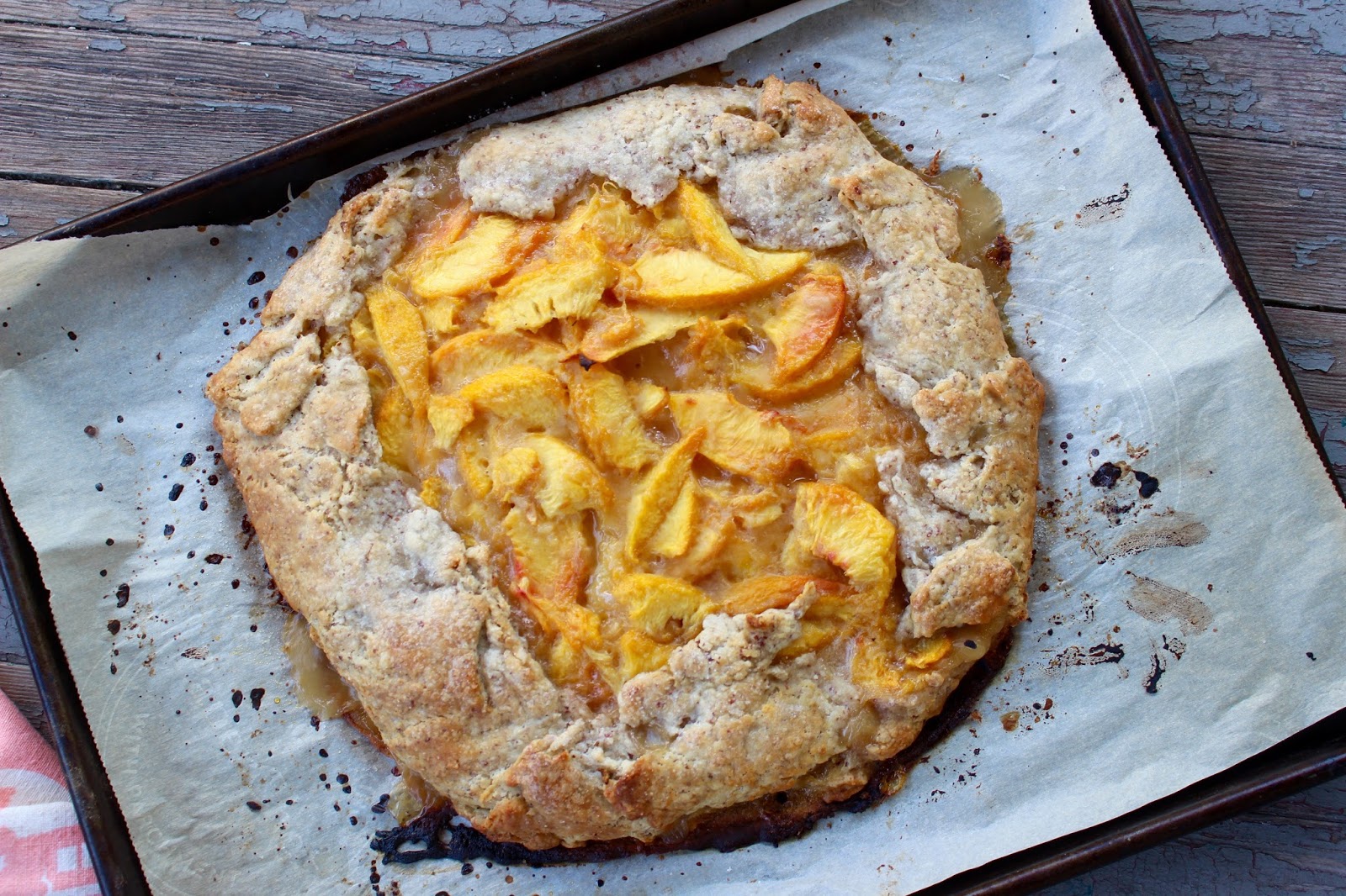 Nothing in the House Peach Galette with Almond Buttermilk Crust