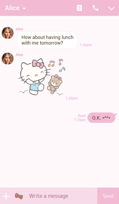 Hello Kitty 粉红豹纹