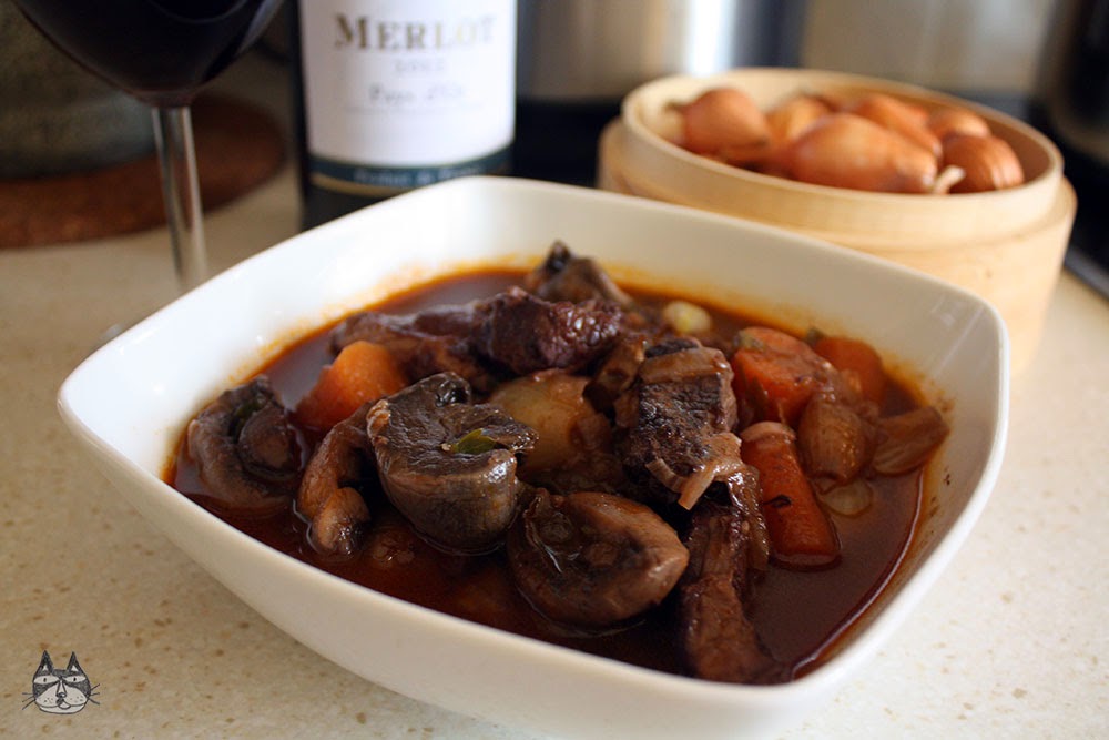 Airinie Cooks Her Eclectic Kitchen Beef in Red Wine (Boeuf Bourguignon)
