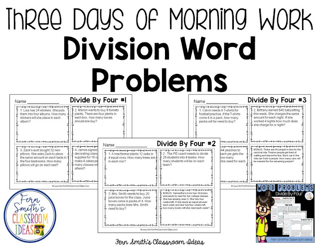https://www.teacherspayteachers.com/Product/Word-Problems-3rd-Grade-Divide-By-Four-Printables-Task-Cards-and-Assessments-3084940