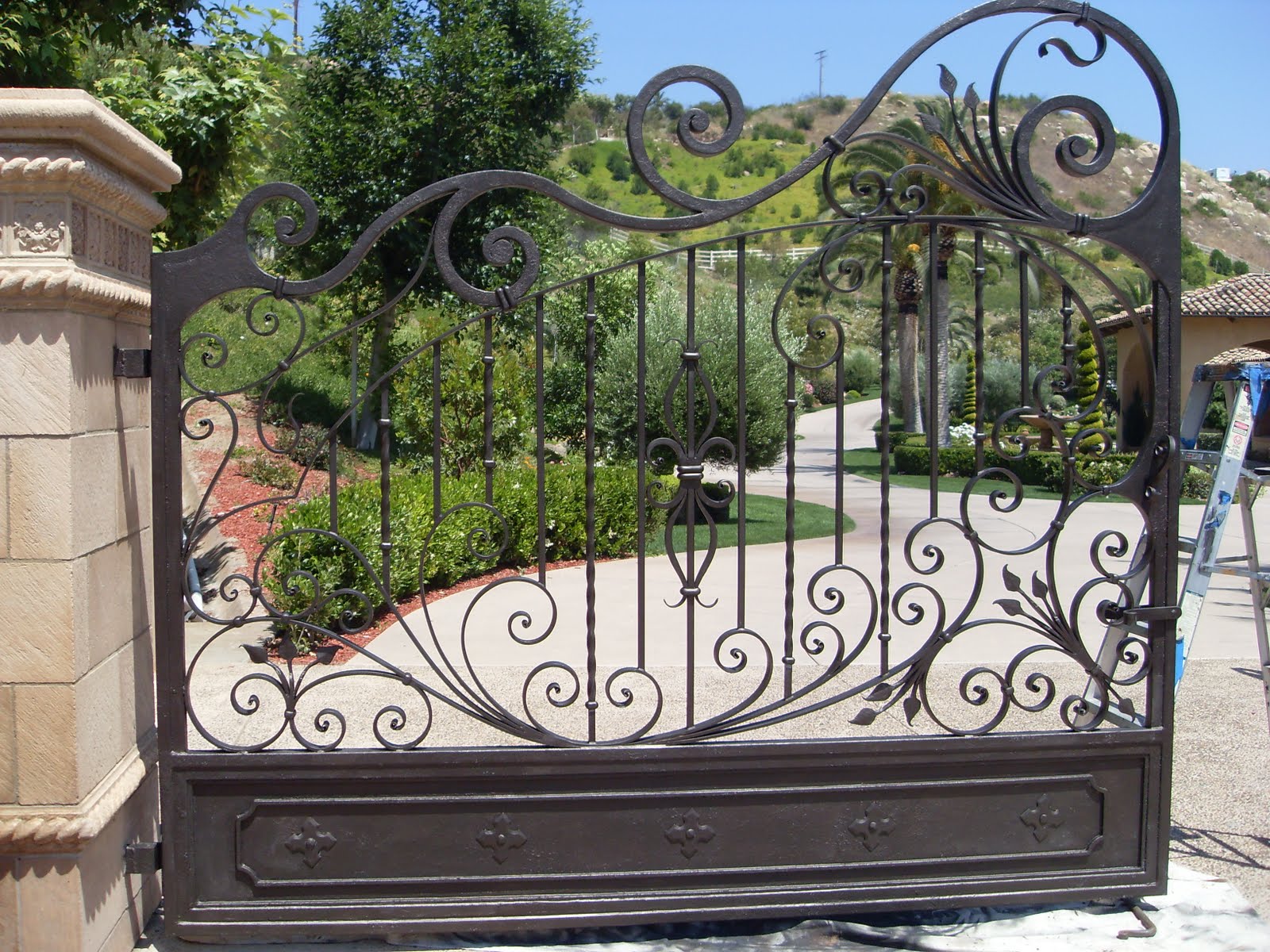 Wrought Iron Maiden Oil Rubbed Bronze Gates