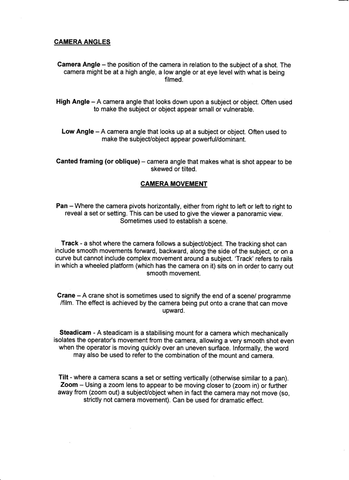 20112012 A2 Media Media Key Terms