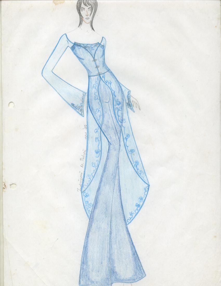 Original handwriting Desain Sketsa Kebaya Total Fashion