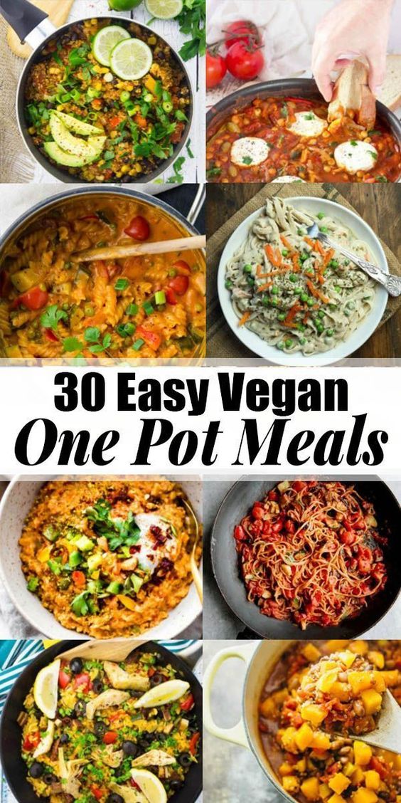 These 30 easy vegan one pot meals - The Dinner Recipes Ideas