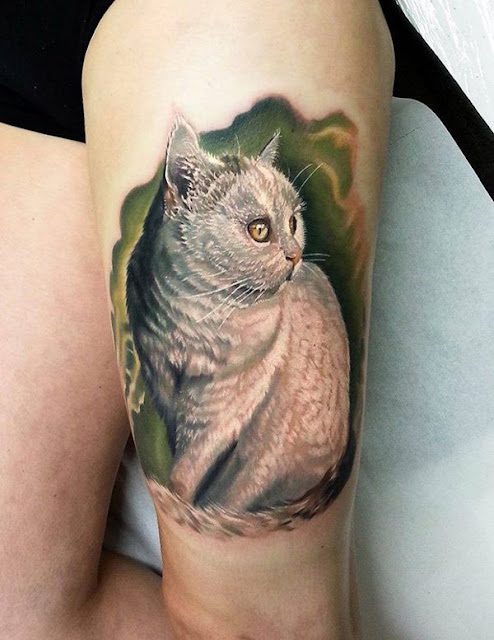 Criativas Tatuagens para quem ama os gatos Criativas Tatuagens para quem ama os gatos