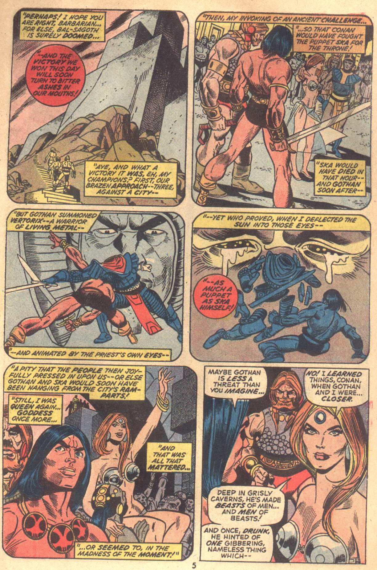 Read online Conan the Barbarian (1970) comic -  Issue #18 - 5