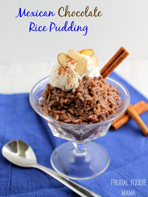 Not only is this 5 ingredient Mexican Chocolate Rice Pudding an easy to make cool & creamy treat, but it is practically guilt free as well!