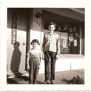 Greg Bean Judy Bean brother and sister circa 1960 Santa Rosa California blog A Family Tapestry