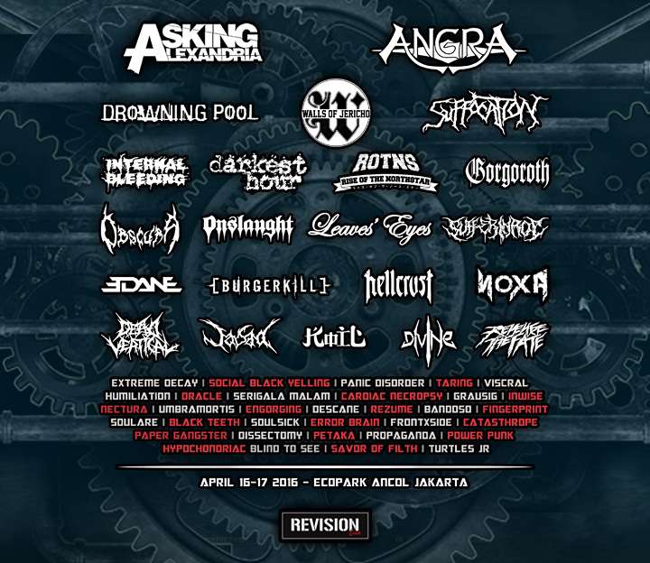 Festival Hammersonic 16 & 17 April 2016 Di Eco Park Ancol Jakarta Festival Hammersonic 16 & 17 April 2016 Di Eco Park Ancol Jakarta