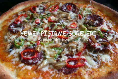pizza kaç dakikada pişer YEMEK PİŞİRME SÜRELERİ