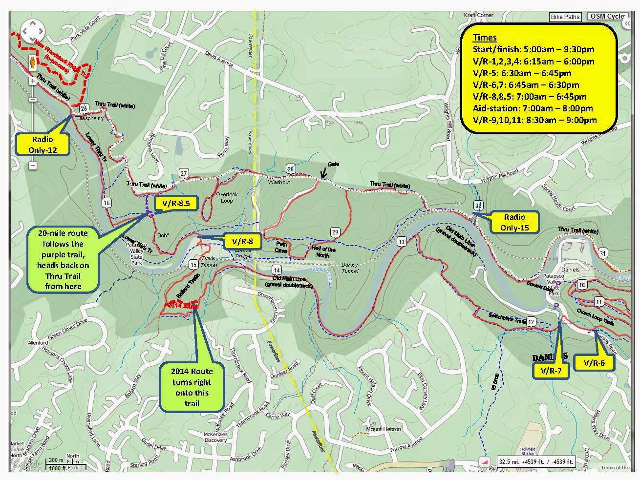 Patapsco Valley State Park Map