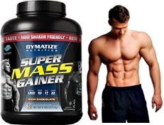 Super mass gainer Dymatize hombre masa muscular
