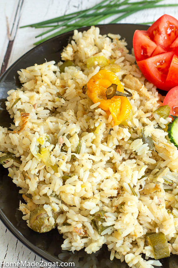 Saltfish and Rice Cookup