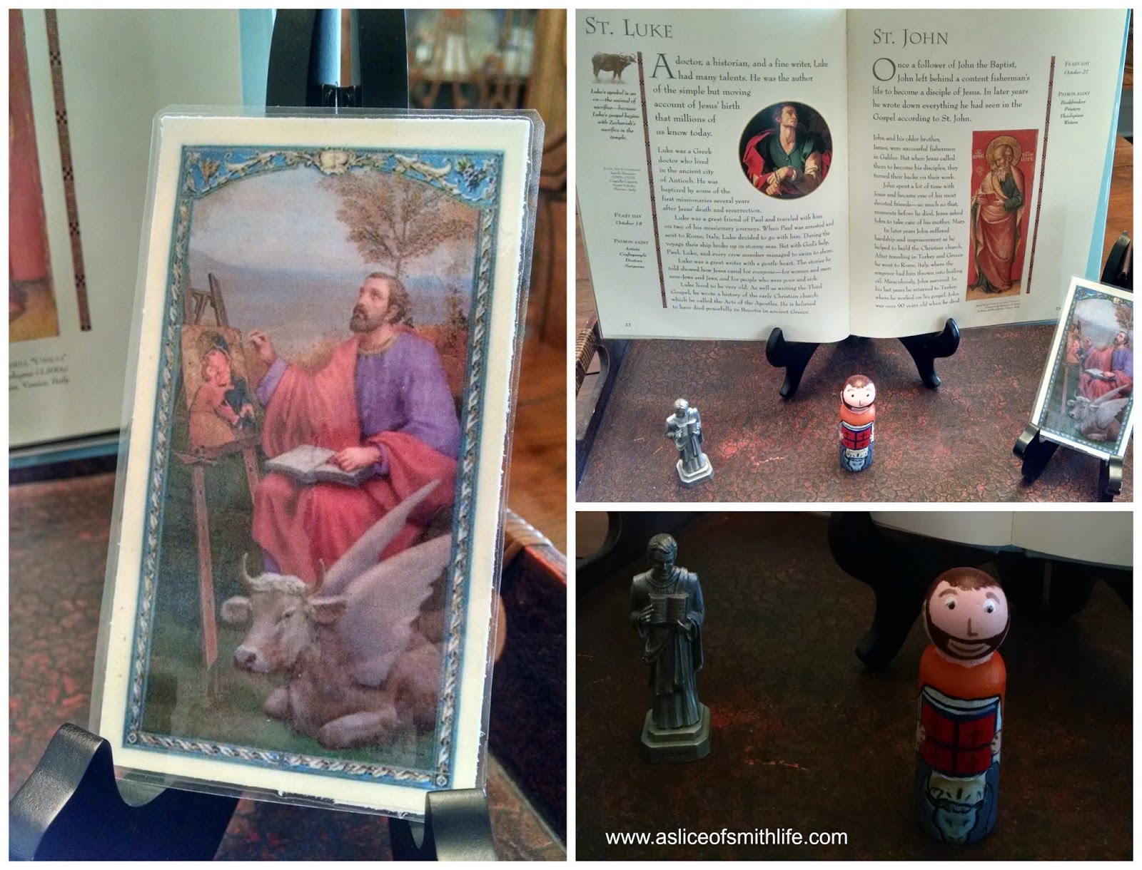 A Slice of Smith Life: St. Luke&#39;s Feast Day and Saints Louis and Zelie Martin, St. Therese of ...