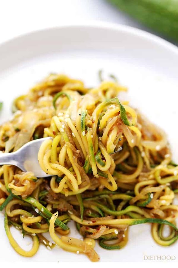Stir Fry Zucchini Noodles Stir Fry Zucchini Noodles