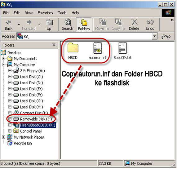 mengcopy folder HBCD