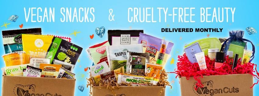 Vegancuts beauty and snack boxes