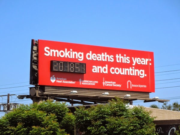Smoking Deaths This Year And Counting Billboard