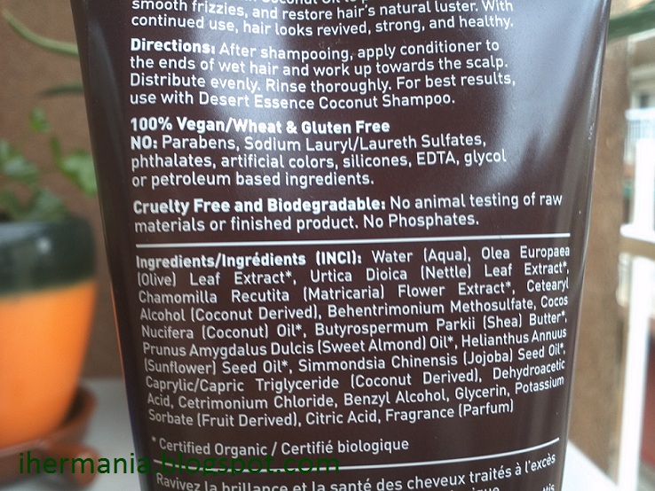 Desert Essence Coconut Conditioner Iherbmanía!