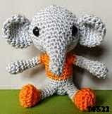 Patron gratis elefante amigurumi, Free pattern amigurumi elephant