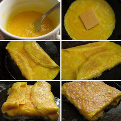 Яичные "конвертики" с сыром