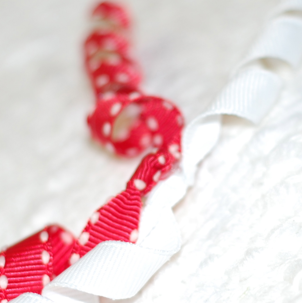 The PolkaDot Umbrella Curly Ribbon Hair Bows