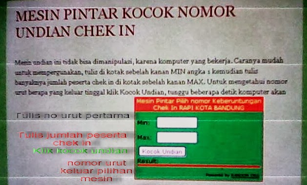 Program acak nomor undian Program acak nomor undian