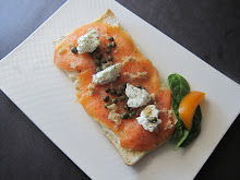 Basil Lox and Flatbread with Fresh Ricotta