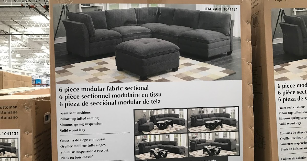 6piece Modular Fabric Sectional Costco Weekender